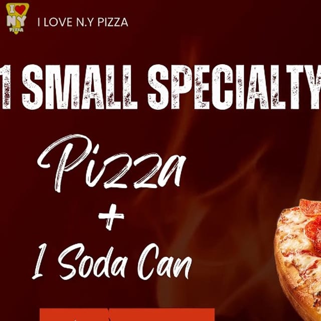 Personal Deal (1 Small Pizza, 1 Can Soda).