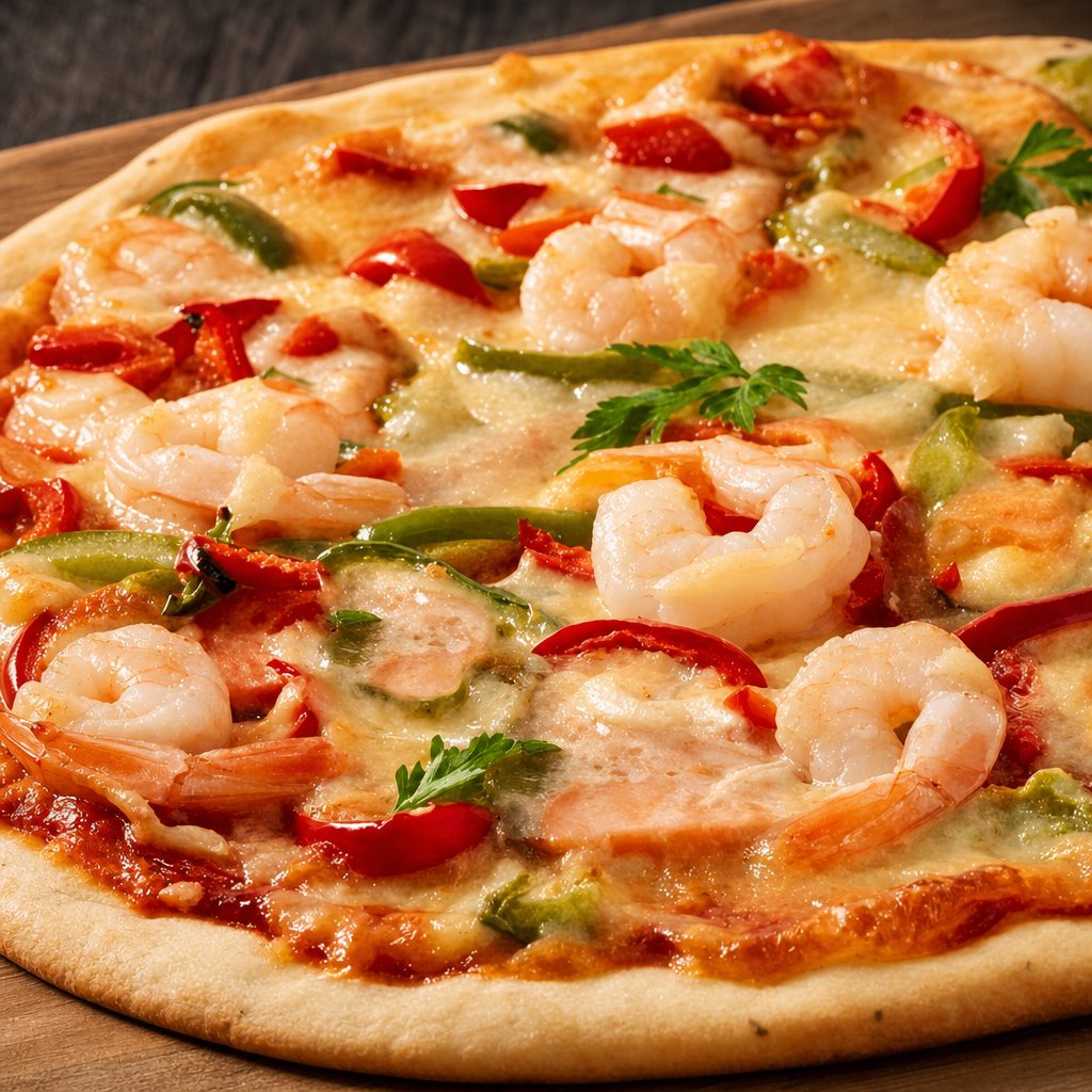 Cajun Shrimp Pizza.