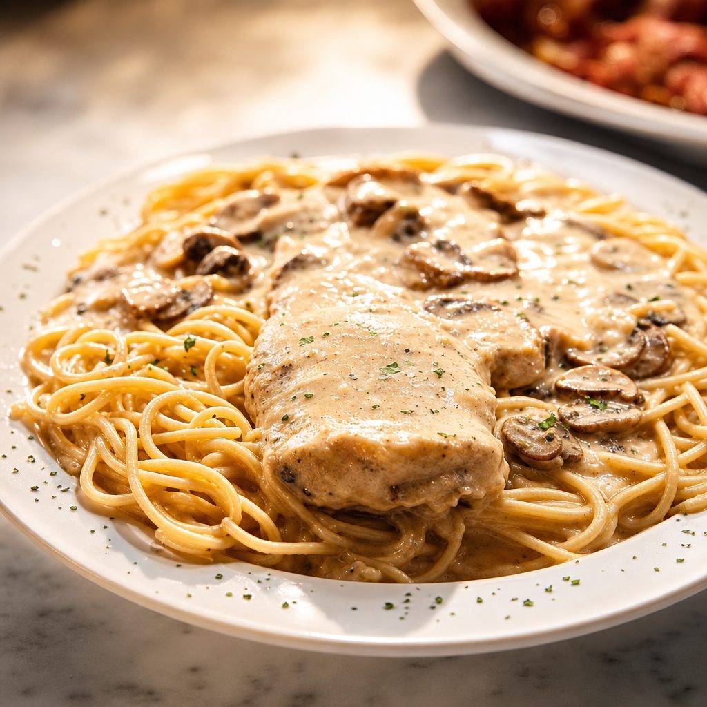 Chicken Marsala.