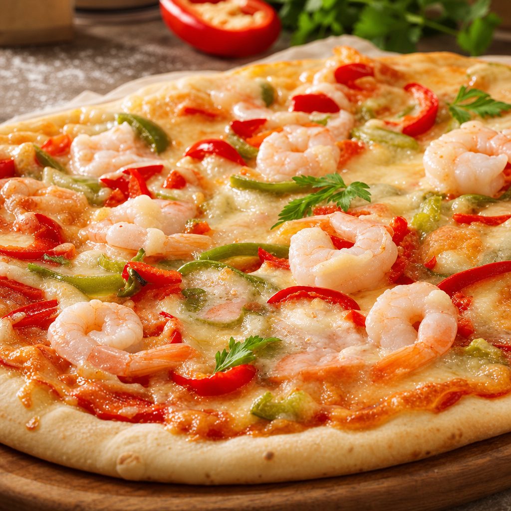 Cajun Shrimp Pizza.