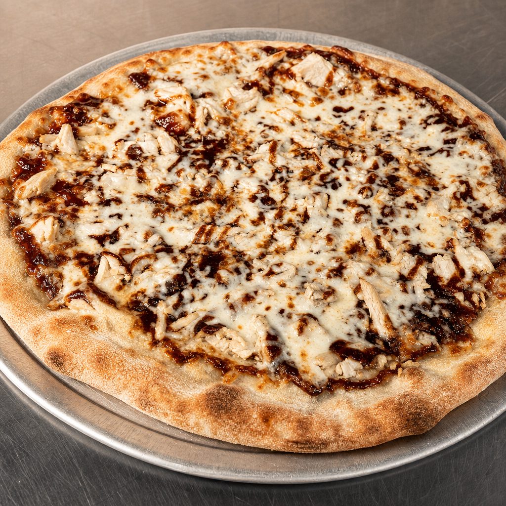 BBQ Chicken Pizza.