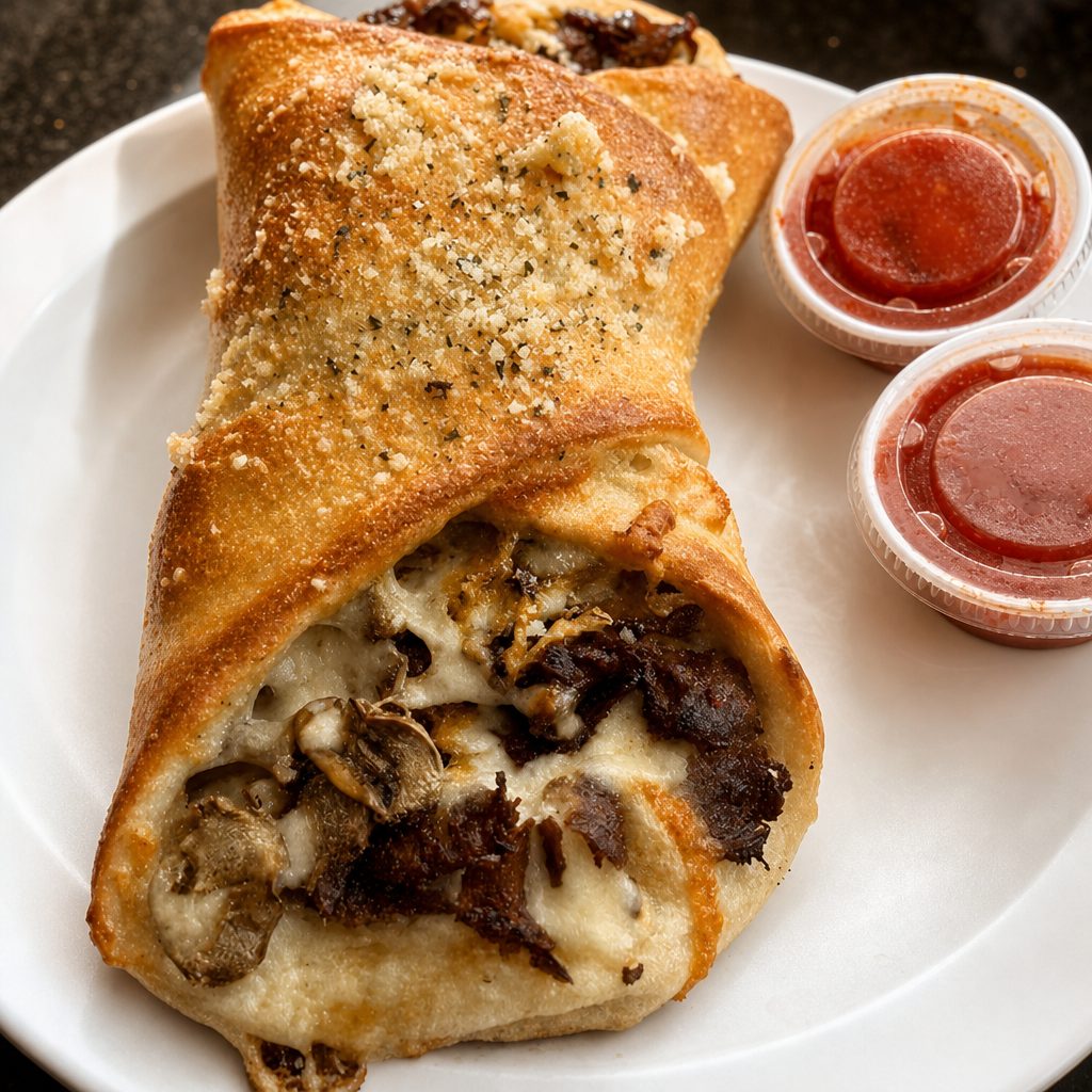 Cheese Steak Stromboli.