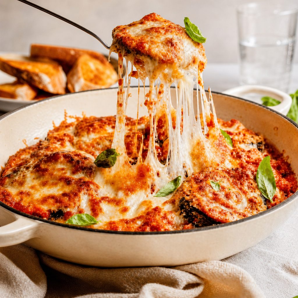 Eggplant Parmigiana.