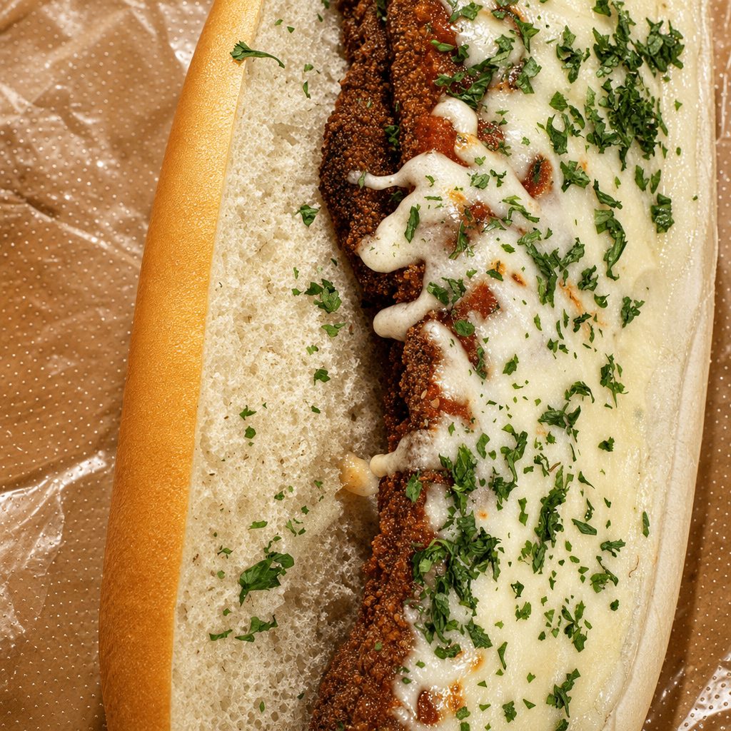 Eggplant Parmigiana Sub.