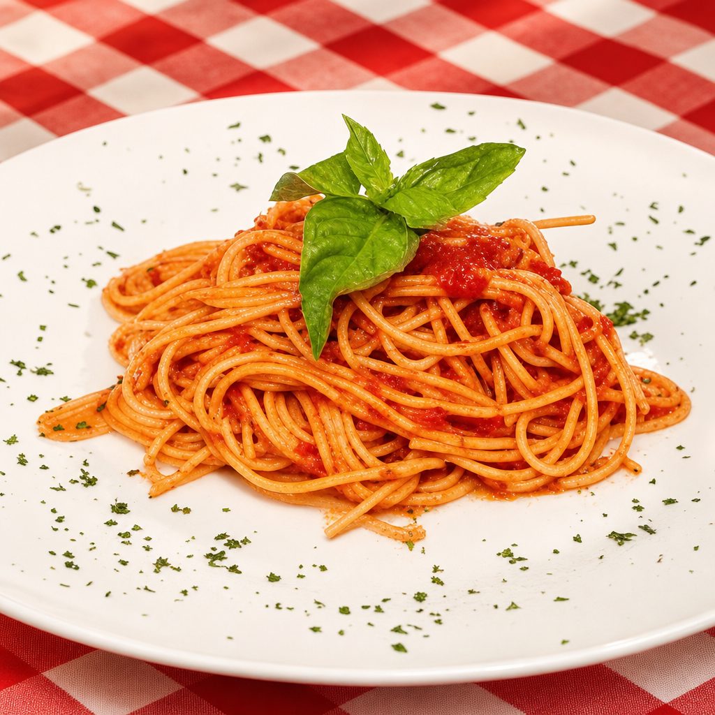 Spaghetti with Marinara.